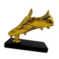 thumbnail image 4 of Guardoinrt Electroplating Process For Football Match Craftsmanship Unique Display Purposes Golden Boot Trophy Award Shoes Crafts black base 18x17.5x6.5cm, 4 of 6