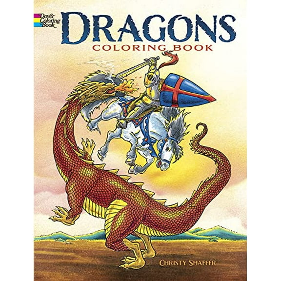 Pre-Owned Dragons Coloring Book (Paperback) 0486420574 9780486420578