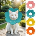 thumbnail image 6 of 4PCS Flower Shape Cat Recovery Collars, Adjustable Soft Lightweight Elizabethan Collars for Cats, Anti-Lick Wound Care Collars, 6 of 8