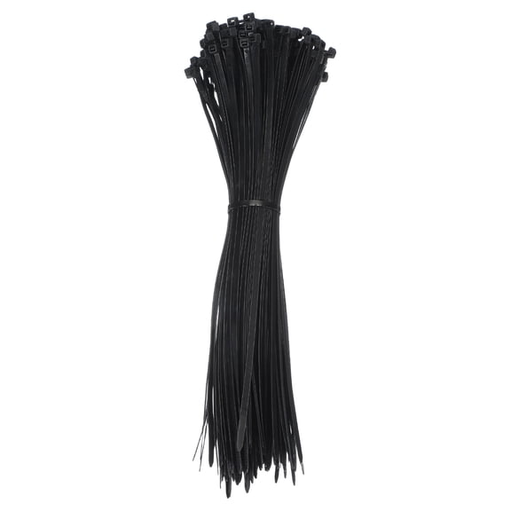 Uxcell Zip Ties Self-Locking Nylon Wire Cable Ties for Home Office Garden Workshop Black 14 Inch x 5.1 mm