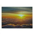 thumbnail image 2 of Clouds Cutting Board, Sunset Scenery over the Clouds Imaginary Secret Weather Lands Natural Wonders on Earth, Decorative Tempered Glass Cutting and Serving Board, Large Size, Orange, by Ambesonne, 2 of 5