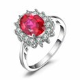 thumbnail image 1 of 925 Silver Natural Certified Faceted Ruby Gemstone Handmade Engagement Rings, 1 of 3