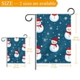 thumbnail image 3 of Cute Christmas Winter Snowman and Snowflakes Decorative Garden Flag for All Seasons, 12 x 18 Inch Small Vertical Double Sided Outside Decoration for Yard Farmhouse, 3 of 6
