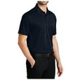 thumbnail image 2 of Yellow Rooster Mens Short Sleeve Moisture Wicking Tech Pique Polo Dark Navy 3XL, 2 of 4