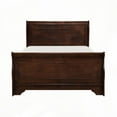 thumbnail image 5 of Dark Cherry Finish Louis Philippe Queen Bed - 1pc Furniture, 5 of 5