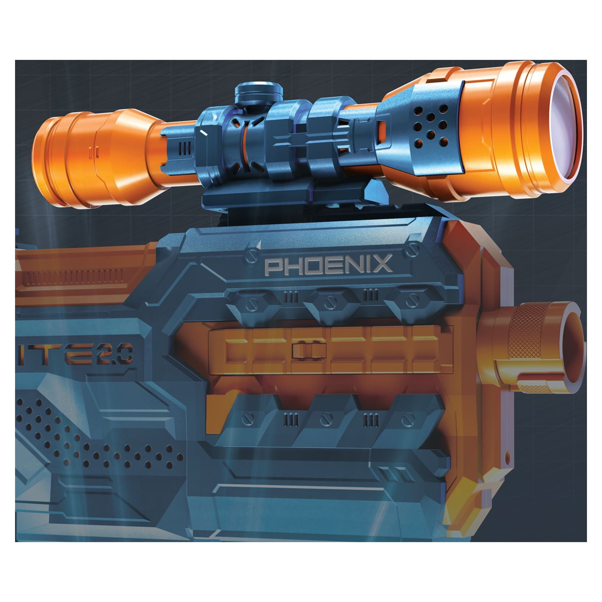 Nerf Elite 2.0 Phoenix with 6 round magazine & Scope - Missing Jam