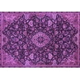 thumbnail image 1 of Ahgly Company Indoor Rectangle Medallion Purple Traditional Area Rugs, 5' x 8', 1 of 4