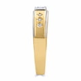 thumbnail image 2 of 14k Two-toned Gold Cubic Zirconia 4-mm Mens Wedding Band, 2 of 2