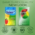 thumbnail image 6 of Durex Tropical Flavors + Silver Lunamax Pocket Case, Strawberry, Apple, Orange, Banana Flavored Lubricated Latex Condoms-12 Count, 6 of 7