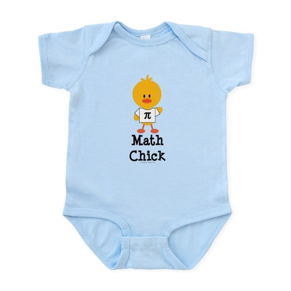 CafePress - Math Chick Infant Bodysuit - Baby Light Bodysuit, Size Newborn - 24 Months