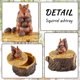 thumbnail image 2 of Outdoor Ashtrays for Cigarettes Cute Resin Squirrel Ashtray with Lid for Home and Garden, 2 of 4