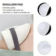 thumbnail image 7 of LOLIPPYY 1 Pair White Foam Shoulder Pads for Women, Soft Contoured Sponge Inserts for Smooth Fit Under Clothes, 7 of 7