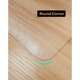 thumbnail image 4 of Clear Frosted Floor Mat, PVC Durable Anti-Scratch Floor Mat (28"x 36"), 4 of 13