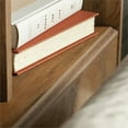 Pemberly Row Engineered Wood FullQueen Bookcase Headboard in Natural