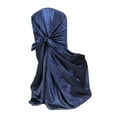 thumbnail image 5 of sunsanly Chair Cover Dust-proof Removable Satin Skirted Back Self-tie Chair Cover Protector Event Party Supplies, 5 of 8