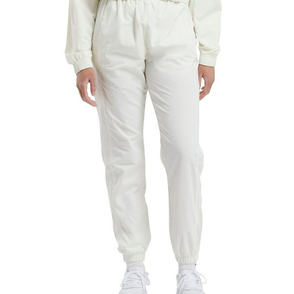 Reebok Womens Logo Casual Jogger Pants, Beige, Large
