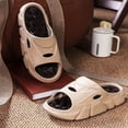 thumbnail image 5 of Rokment Adult Massage Cloud Slippers for Women Men Unisex Acupressure Neuropathy Plantar Fasciitis Relief Shoes Sandals Mat Brown Size 9, 5 of 7