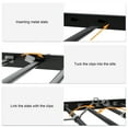 thumbnail image 2 of Twin Over Full Bunk Bed with Trundle for K i d s, Metal & Wood Bunk Beds, Sturdy Twin Over Full Bunk Bed Frame with Safety Guardrails, 2 Ladders, No Box Spring Needed, 2 of 10