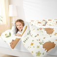 thumbnail image 3 of Erosebridal Kids Animal Capybara Twin Comforter Sets 3-Piece,Boys Girls Cartoon Rainbow Flowers Bedding Set,Microfiber Bedroom Decor, 3 of 7