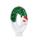 thumbnail image 1 of Nueva Vela Digital Navideña de Papá Noel, Verde y Blanca, con Sombrero Rojo y Muñeco de Nieve., 1 of 7