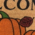 thumbnail image 4 of Kate Aurora Fall Autumn Foliage & Pumpkins Bristled Outdoor All Season Welcome Mat - 18"x30", 4 of 4