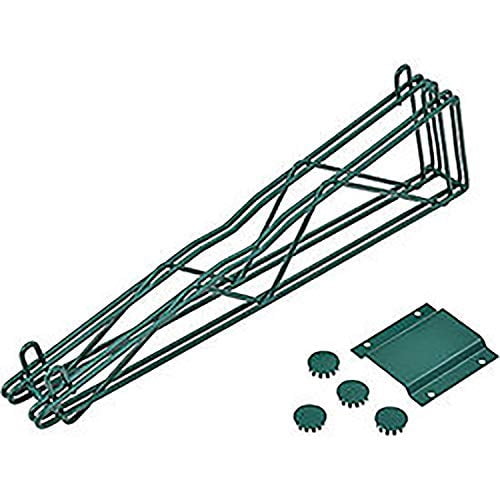 Nexel Poly-Green Fixed Double Shelf Wall Mount Bracket 21""D