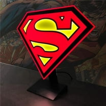 Superman 831554 Superman Symbol Illuminated Table Lamp or Mountable Wall Art with Dimmer
