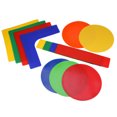 thumbnail image 3 of OUNONA 13 Pcs Anti-skid Basketball Court Line Kit PVC Assorted Color Sports Supplies Sticker, 3 of 8