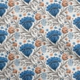 thumbnail image 1 of oneOone Cotton Poplin Twill Royal Blue Fabric Asian Floral Fabric For Sewing Printed Craft Fabric By The Yard 56 Inch Wide, 1 of 4
