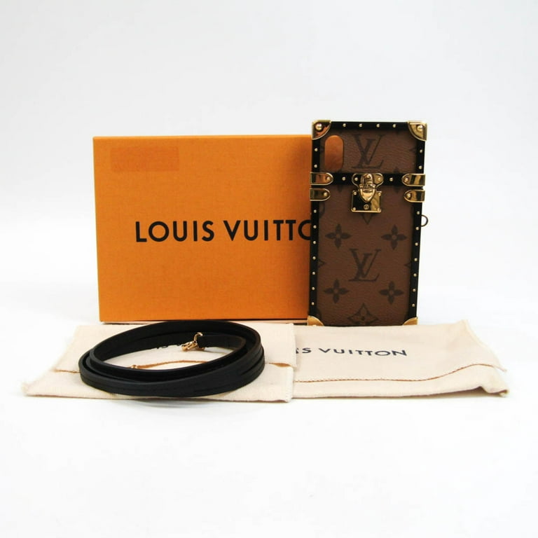 Authenticated Used Louis Vuitton Monogram Reverse Monogram Reverse Phone  Rugged Case For IPhone X Monogram Reverse Eye trunk IPHONE X eyephone case  M62619 