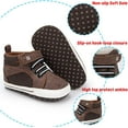 thumbnail image 5 of Bonario Baby Boys Girls Shoes Infant High Tops Ankle Sneakers Soft Anti-Slip Sole for First Walkers 3-18 Months, 5 of 8