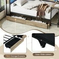 thumbnail image 5 of Miniyam Full Size Daybed with Desk and Bookcase Headboard, LED Light Bed with Charging Station and Storage Drawers for Teen, Gray, 5 of 7