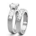 thumbnail image 3 of His and Hers Wedding Ring Set Stainless Steel Wedding Rings, 3 of 6