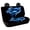 Blue Dolphin Heart Pattern, variant on POLERO Dachshund Car Rear Bench Covers, Set of 2 Pieces Long Backseat Covers, Protective Against Dirt and Pet Fur for Auto Interior