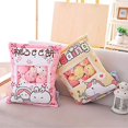 thumbnail image 5 of Lindo snack almohada 35 * 45 cm animales de peluche juguetes pudín decorativo extraíble gatito gato muñecas juguetes creativos regalos para niñas adolescentes niños Rojo Verde Cocina, Decoración y Otros, 5 of 5