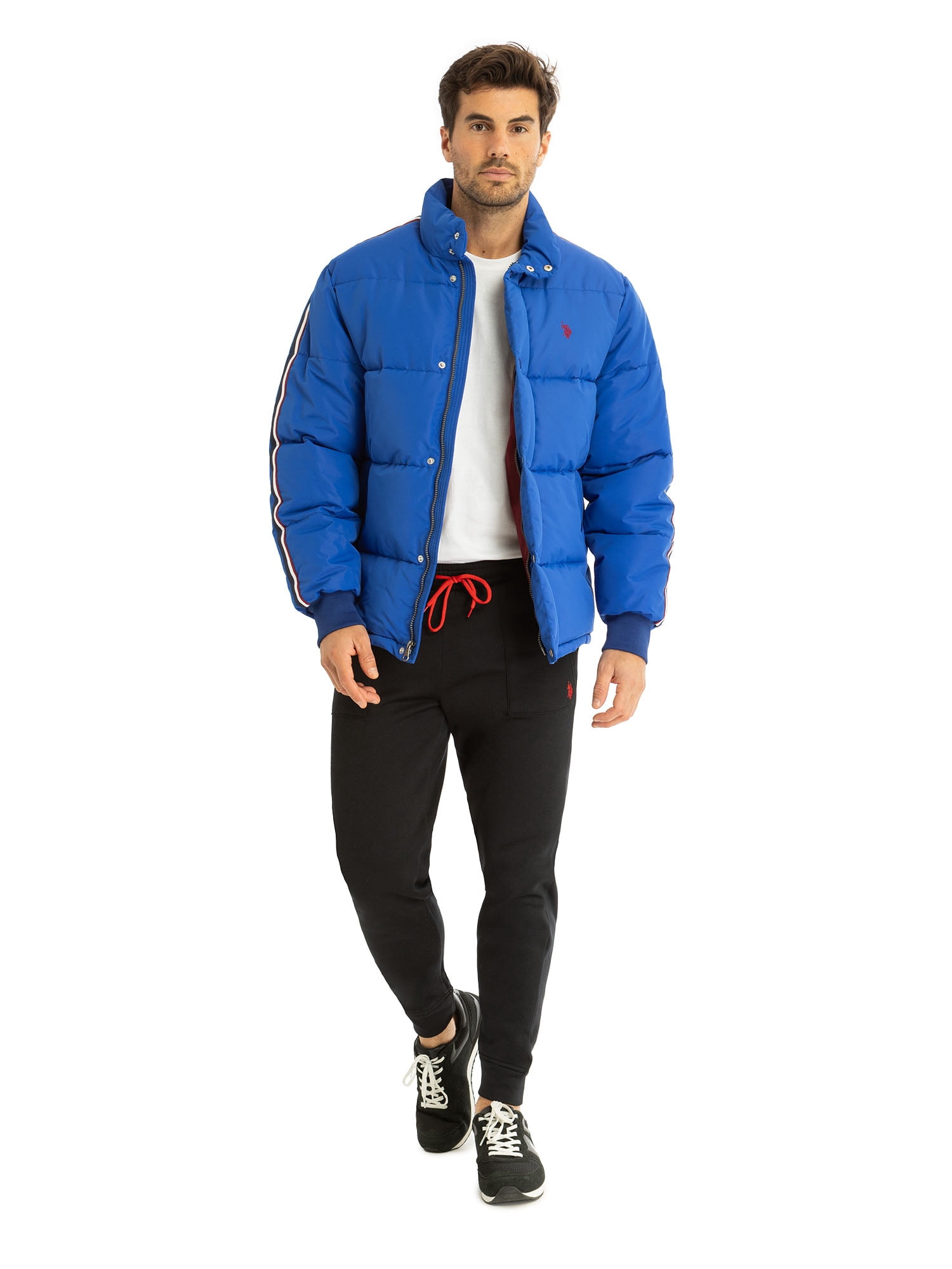 U.S. Polo Assn. Men's Varsity Bomber Puffer Jacket, Sizes S-3XL
