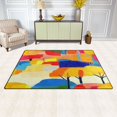 thumbnail image 3 of Carpet Mat with Memory Foam Ultra-Soft and Non-Slip Area Rug 60"x39" Abstract Landscape with Trees, 3 of 7