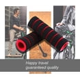 thumbnail image 4 of Puños de manillar de bicicleta, agarre antideslizante para bicicleta, scooter, crucero, silla de ruedas, esponja de ciclismo, 1 par (rojo) Rojo Verde, 4 of 5