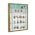 thumbnail image 3 of Stupell Industries Santa Claus Gifts City Rooftop Holiday Painting Gold Floater Framed Art Print Wall Art, 3 of 6