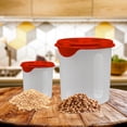thumbnail image 3 of Plasvale Food Storage Containers with Lids, Freezer, Microwave and Dishwasher Safe - BPA Free (8-Pieces Set, Red, Model 6), 3 of 4