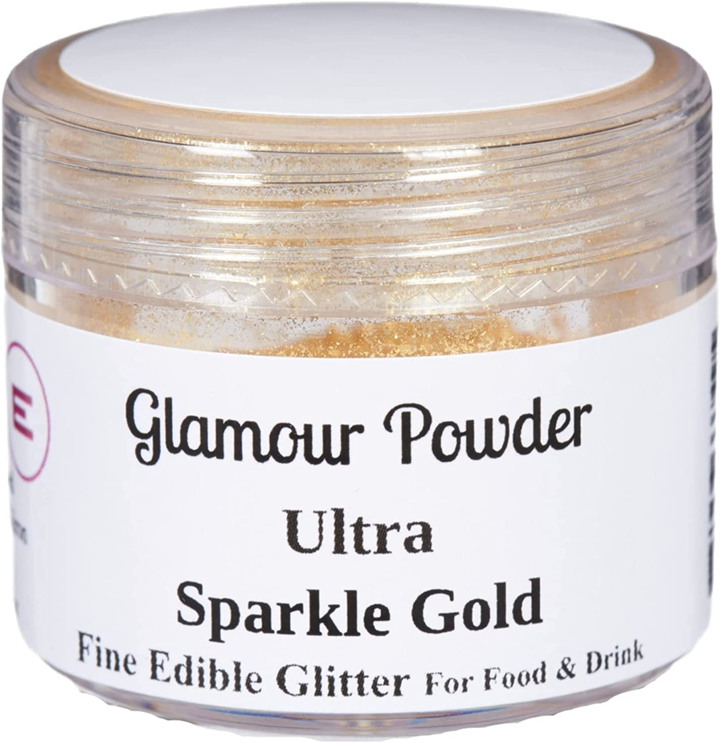 Glamour Gold Edible Luster Dust for Cakes, Cookies 0.5oz Jar 4g 
