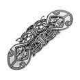 thumbnail image 1 of 2x Diseño Irlandés Lucky Snap Hairclips Barrettes Horquillas Plata, 1 of 8