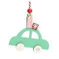 thumbnail image 2 of Fiudx Colgante Navideño de Madera, Decoración Navideña Única, Adorno Colgante Versátil, Multiusos, Ideal para Espejo Retrovisor de Coche o Árbol, Regalo Ideal para La Familia, Tamaño 9 X 8,5 Cm., 2 of 5
