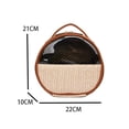 thumbnail image 4 of Bolsas de maquillaje de tejido de hierba Bolsa de lavado de mujer de gran capacidad para regalos navideños L Sywqhk Cuidado Belleza, 4 of 4