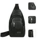 thumbnail image 5 of Bolso bandolera impermeable para hombre y mujer | Bolso bandolera ajustable con orificio para auriculares | Bolso pequeño de viaje deportivo para senderismo, ciclismo, escuela y uso diario, 5 of 9