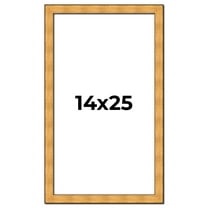 14x25 Frame Gold Rustic Solid Wood Picture Frame | 1.25 Inch Wide Moulding | Rustique Gold