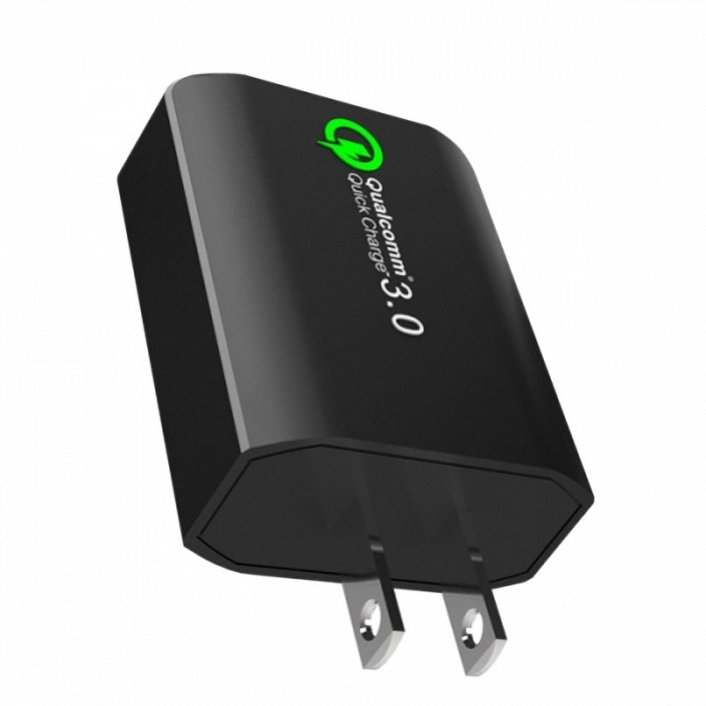 Fast 18W Home Charger w Retractable USB Cable E3K for Razer Phone 2 - RED Hydrogen One - Samsung Galaxy Tab S3 9.7 S9 Plus, S8+ S8, S10e S10 Plus active 5G Note 9 8 A9 A50 - Sonim XP8 XP3