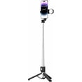 thumbnail image 4 of KOMI 43'' Selfie Stick Tripod with Light,Stable Tripod Stand with Detachable Wireless Remote,Compatible with iPhone 15 Pro Max/15 Plus/14/13, GoPro,Samsung,LG,Google Smartphones(Black with Light), 4 of 5