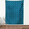 thumbnail image 4 of Ambesonne Navy Blue Fabric by the Yard Upholstery, Exotic Jungle Leaf Motifs, 5 Yards, Dark Seafoam Indigo, 4 of 5