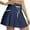 Navy, variant on WREESH Women's High Waisted Swim Skirt with Pockets & Boxer Liner - Quick-Dry Bathing Suit Bottoms Tummy Control Upf 5+ White